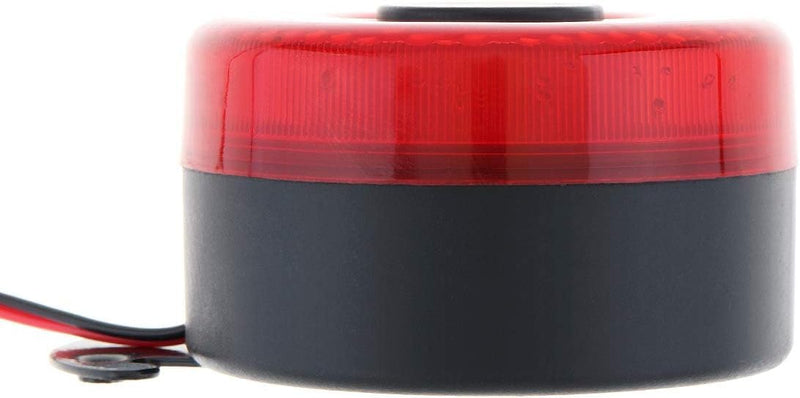 Car Back-up Alarm, 12V/24V 105dB Reverse Beeper Backup Alarm Vehicle Auto Back Up Horn Car Reverse Alarm Buzzer Siren with Light Red