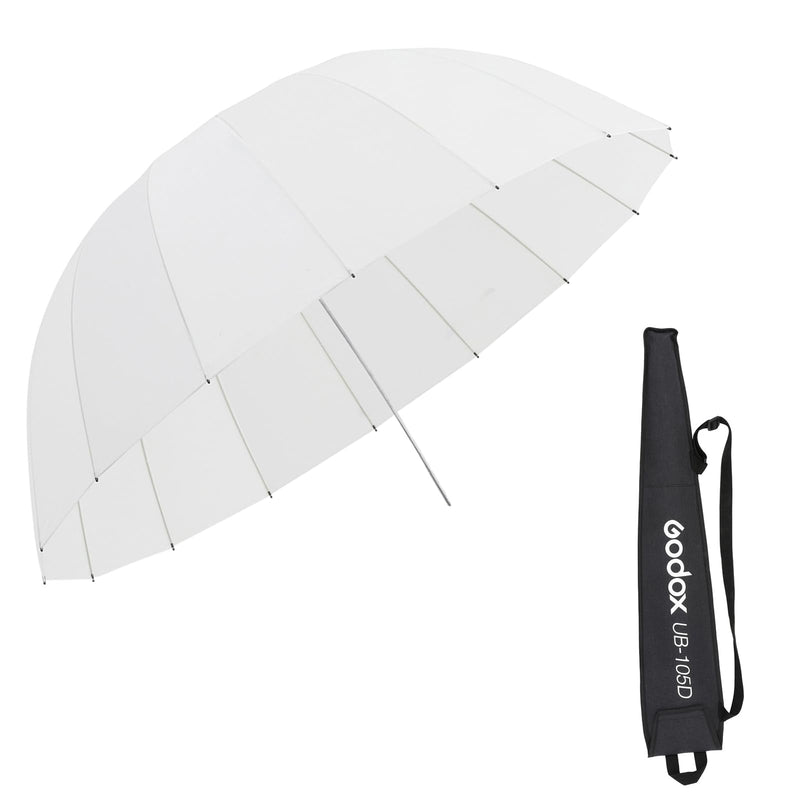 Godox UB-105D 41.3" 105cm Parabolic Deep White Studio Soft Light Translucent Shoot Through Umbrella for Photography Video Studio Shooting Speedlite Flash 41.3" 41.3"