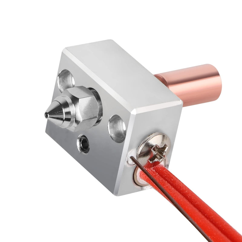 Creality Official Sprite Extruder Upgrade Heater Block Kit High Temperature Pro 300℃ Titanium Heatbreak Plated Copper Nozzle Compatible with Creality Ender 3 S1/Ender3 S1 Pro/CR10 Smart Pro C-High Temperature PRO