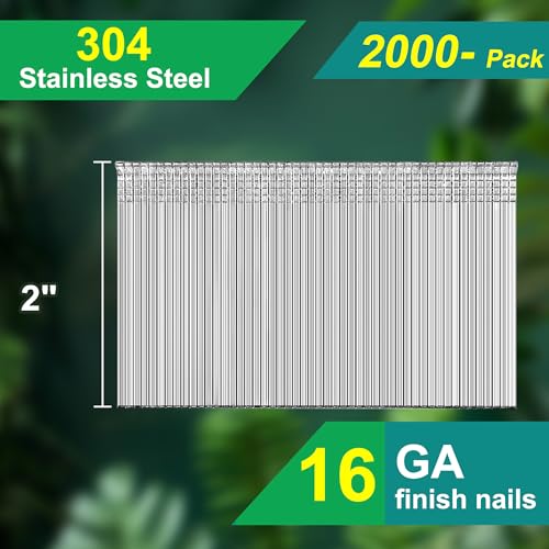 16 Gauge Straight Finish Nails 2 Inch,2000-Pack 2" - 2000 PCS