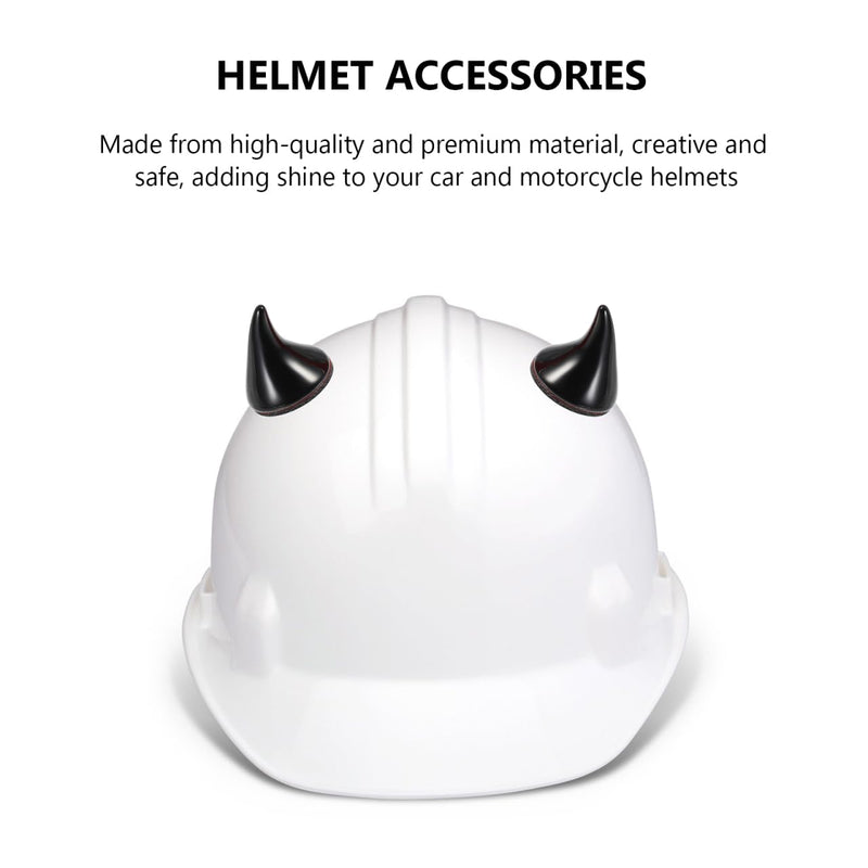 8Pcs Horn Helmet Decoration, Halloween Devil Horns, Adhesive Motorcycle Helmet Accessories, Detachable Cartoon Anime Demon Horn Headdress