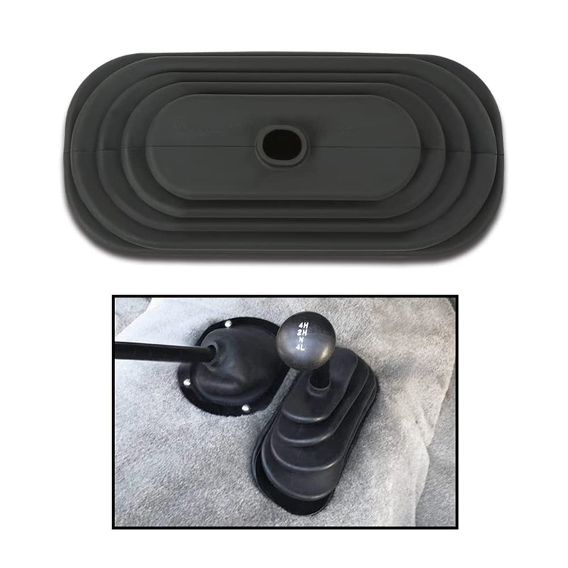 CHEDA Shifter Boot Compatible with 1976 1977 1978 1979 Jeep CJ5 CJ7 Transfer Case Shift Boot Black 1976-1979 Jeep CJ5 CJ7