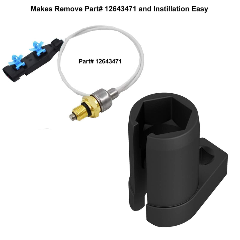Moker Duramax Turbo Vane Position Sensor Socket - Compatible with Chevrolet GMC Silverado Sierra 6.6L Duramax LLY LBZ LMM LML & Isuzu F Series Diesel Engines 2004-UP