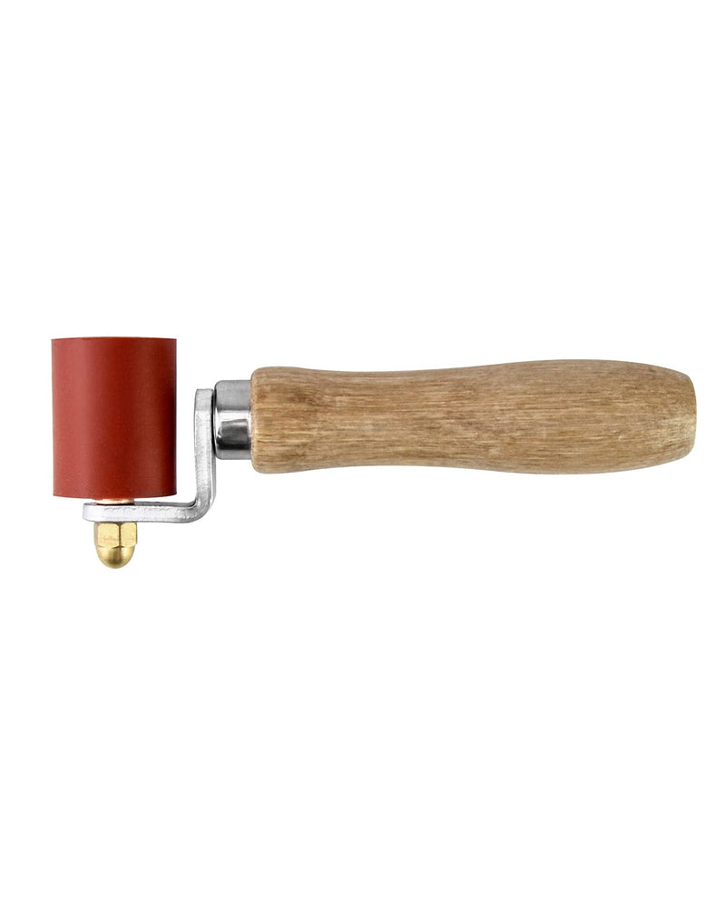 QWORK® Silicone Seam Roller, High Temperature Resistant Silicon Seam Hand Pressure Roller Welding Tool, 40mm, Red