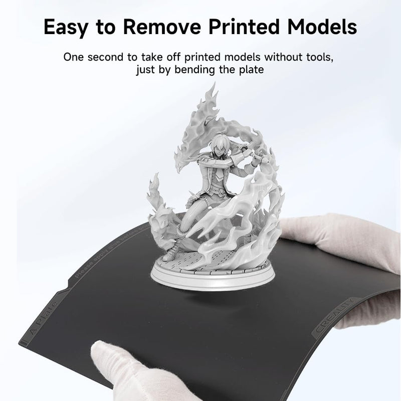 Creality Official K1 Max Build Plate PEI Sheet, 315x310mm Smooth Removable Flexible Spring Surface Excellent Heat Resistance Heated for Ender 3 S1 Plus/K1 Max/Ender 3 V3 Plus(Without Magnetic Base) 315*310mm K1 Max A