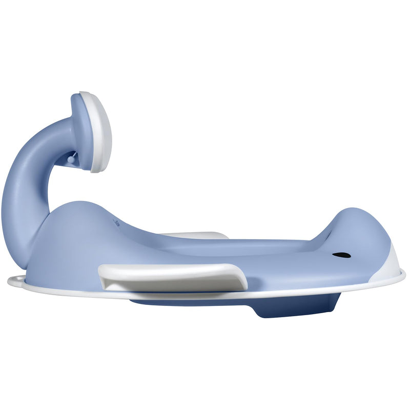 Kindsgut Whale Potty Training Seat for Toddlers – Kids Toilet Seat with Backrest, Non-Slip, Fits Round & Oval Toilet Seats, Designed in Germany, Pigeon blue