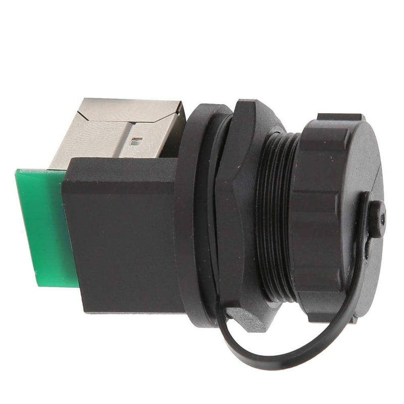 LiebeWH 2Pcs 8 Pin Waterproof Ethernet Coupler 90 Degree RJ45 Adapter Connector for Cat 6 Cables, Compatible with Computer, Router, Modem, Network Switch