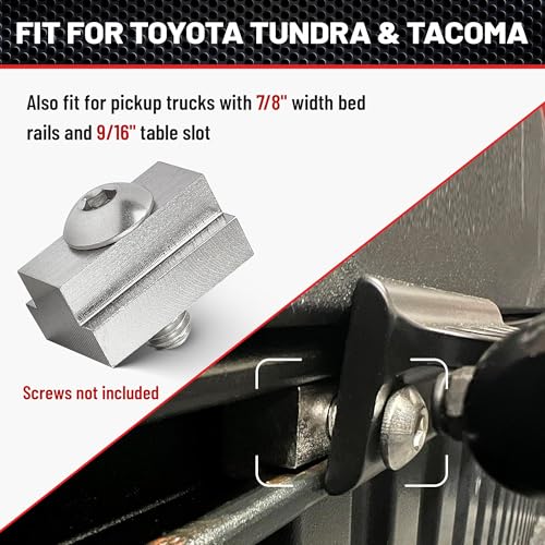 RED Wolf T Slot Nut 3/8"-16 Thread for Toyota Tacoma Tundra Pickup Trucks Bed Deck Rails Stainless Steel Tie Down Accessories (Pack of 2) 3/8"-16 (Pack of 2)