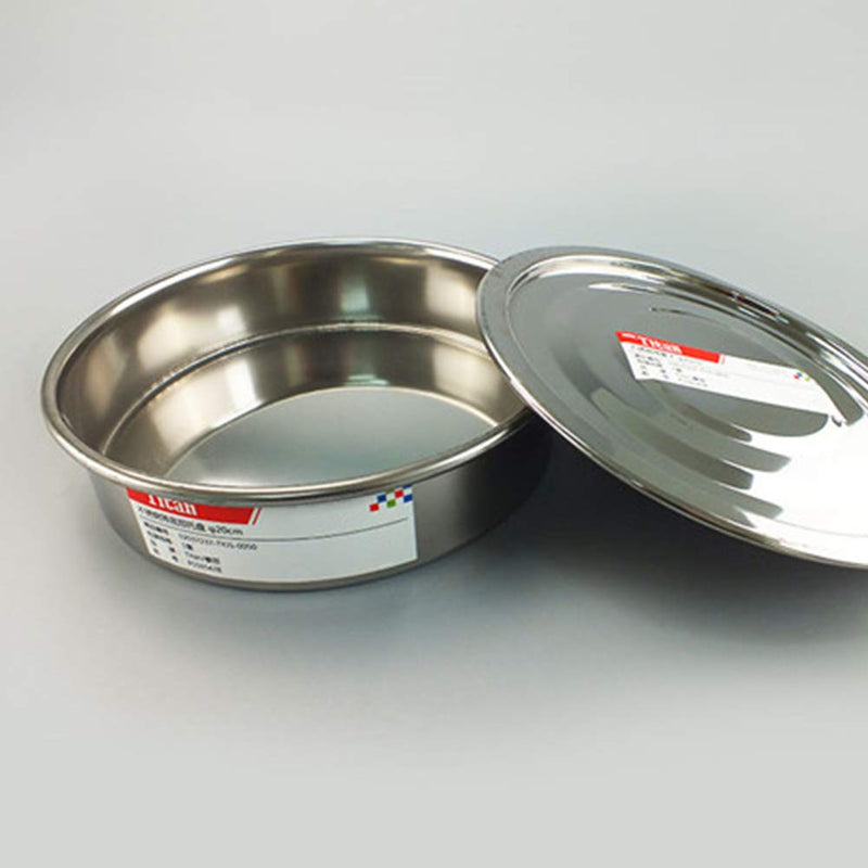 Test Sieve Pan and Lid for Chrome Plating Steel Frame φ30cm/12" Diameter Sieve