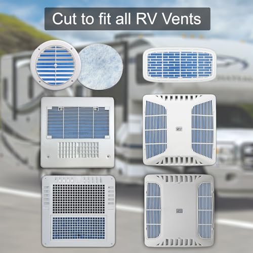 Premium Air Vent Polyester Filter Roll MERV 8 HVAC Furnace Filters Cut to Fit for Floor Registers, RV, AC, Ceiling, Grilles and Wall HVAC Furnace Vents (12" x 90") 12" x 90"