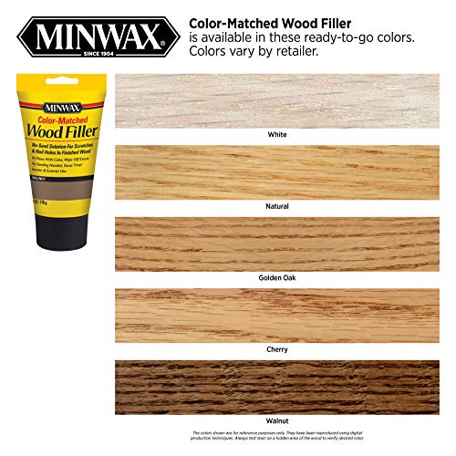 Minwax Color-Matched Wood Filler, White, 6 oz (Pack of 2) 6 oz. (Pack of 2)