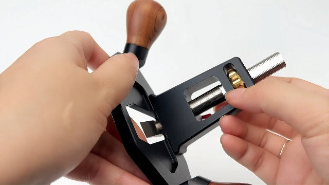 Router Plane Handheld Woodworking Tool for Tuning Joinery Cutting Dados Grooves Mortise for Surface Smoothing, Quick Adjust with Depth Stop Bench Planer Flat Bottom Edged, Mini Portable DIY Woodcraft