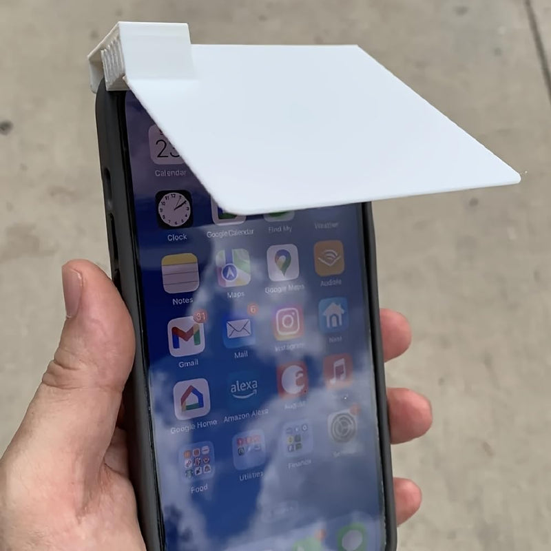 1pc Mobile Phone Sunshade is A Practical Accessory Designed to Enhance The Visibility of The Screen in Strong Sunlight (White) White