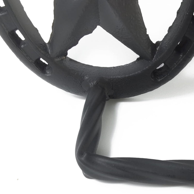 NSBELL 2PCS Cast Iron Horseshoe Toilet Paper Holder Western Decor Southwestern Bathroom Toilet Paper Holder Cast Iron Wall Decor Toilet Roll Holder Black Wall Mount Toilet Paper Bar
