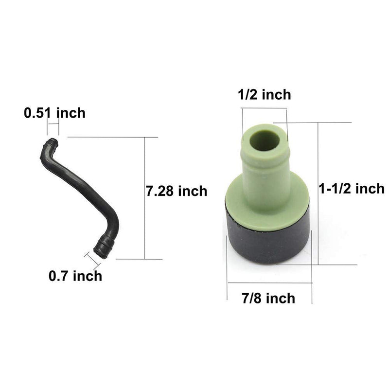 06A103213F Engine Crankcase Breather Hose Fit for Jetta for Audi VW 1.8T MK4 (8Pieces)