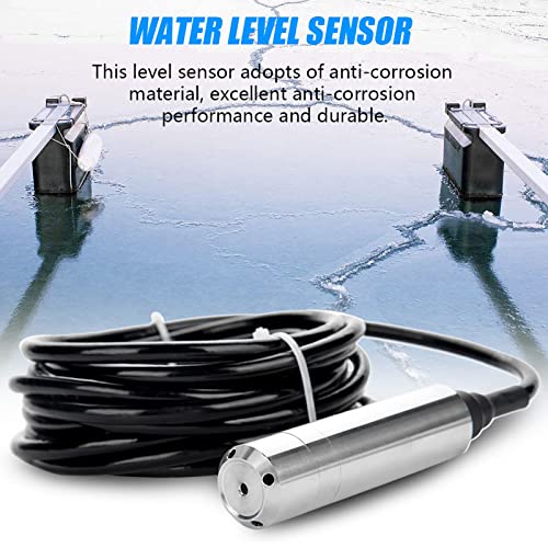 Water Level Sensor TL231 Input Liquid Level Transmitter Sensor for Tank 0-5m Range Depth, DC24V 4-20mA