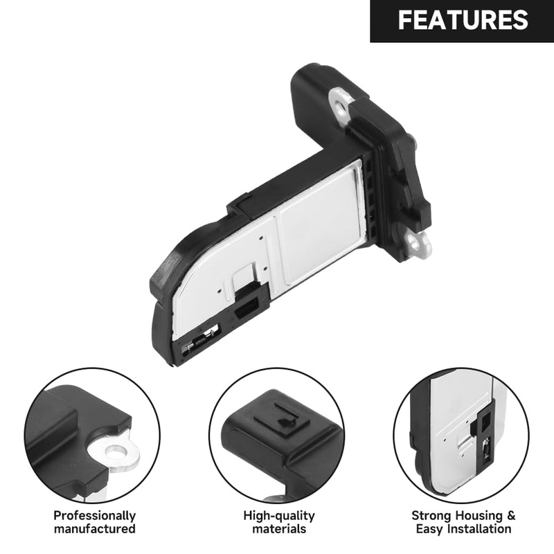Mass Air Flow Sensor - Compatible for Ford Focus 2.0L 2012-2016, Escape 2.5L 2017-2018 & Electric 2012-2014 - Replace Part CP9Z12B579B - 1 Pcs - 0 - 100 g/s - Direct Mount - Automotive Sensor