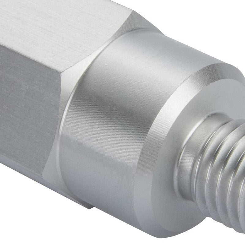 Joywayus Aluminum Oil Pressure Sensor Adapter Swap Male M12x1.5 to Female 1/4" NPT Thread Pipe Fittings Male M12*1.5 and Female 1/4" NPT