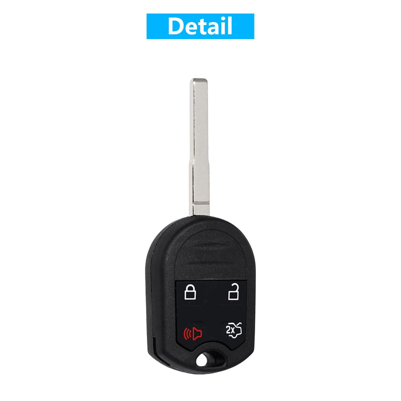 2 Pcs 4 Button Key Fob for Ford Escape Fiesta Focus Transit C-MAX (Frequency: 315 Mhz/FCC ID: CWTWB1U793)