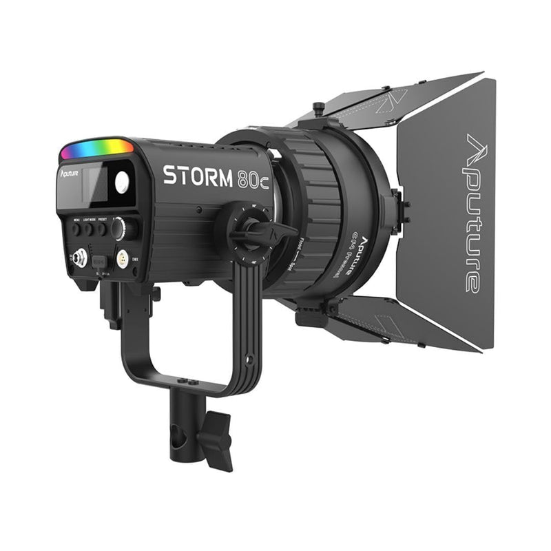 Aputure CF4 Barn Doors for CF4 Fresnel (Not Directly Compatible with Storm 80c) Light Control Attachment for CF4 Fresnel with 8-Leaf Doors