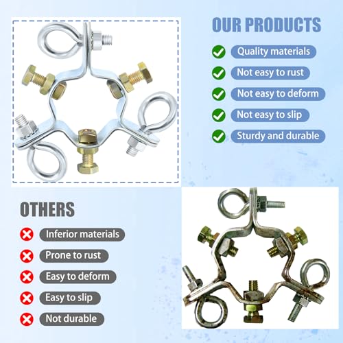 EZ 43-A 3 Way Antenna Masts Guy Wire Clamp, Antenna Mast Mount
