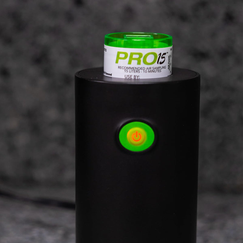 PRO15 Professional Air Sampling Cassettes (12 Pack) - Compatible with 15 LPM Pumps for Reliable Indoor Air Quality Mold Detection. Used by Thousands of InterNACHI / IAC2 Home Inspectors Nationwide