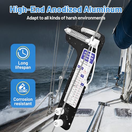 PT-2 Sailboat Rigging Tension Gauge, Professional Hands-Free Force Gauge