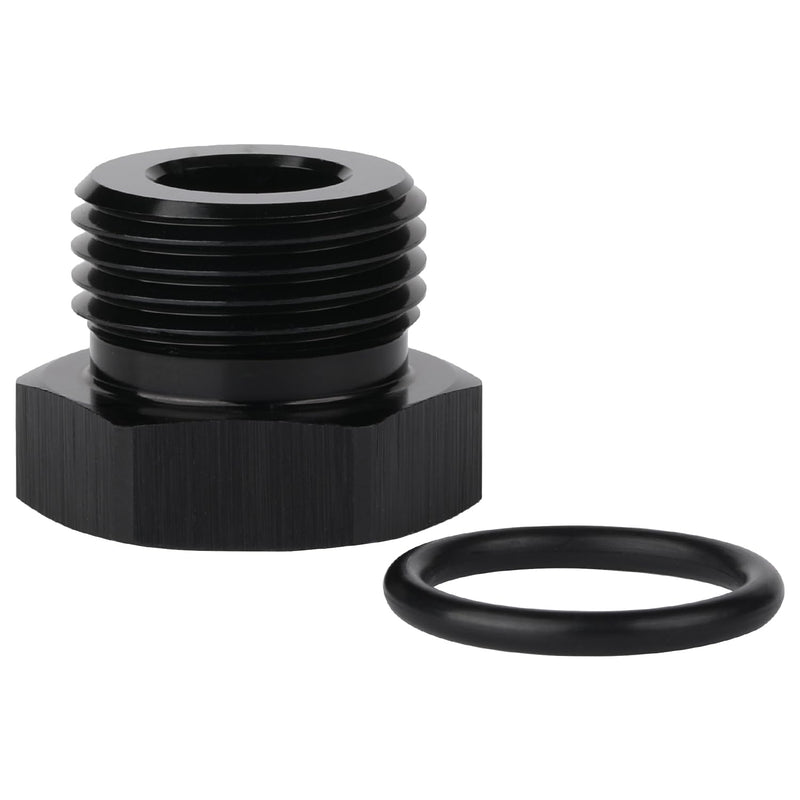 8AN -8 ORB O-ring Boss to 1/8 NPT Female Port Fitting Adapter Reducer Aluminum Black -8 ORB to 1/8 NPT Female