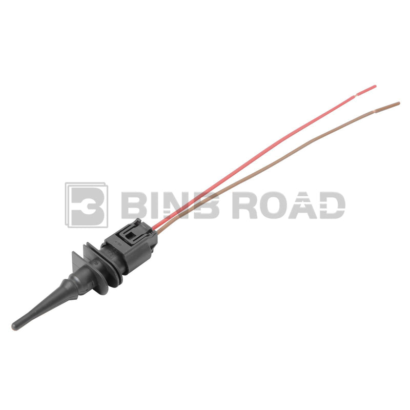 Ambient Outside Air Temperature Sensor with Connector Pigtail Plug 65816936953/65816905050 + 61132359999 Compatible with BMW E46 E39 E38 X3 X5 Z4 1 3 4 5 6 7 Series 2 Sensor+Connector Wire