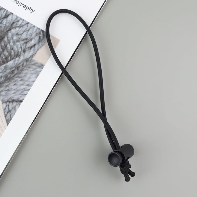Reusable Elastic Cable Tie with Adjustable, Cable Strap Toggle Tie | 10pcs Keep cords neat and tangle-free with this reusable, adjustable elastic strap—soft on cables, tool-free 10pcs Black