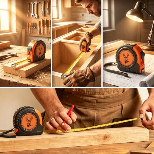 Deer Antler Tape Measure 16ft, Heavy Duty Retractable Measuring Tape