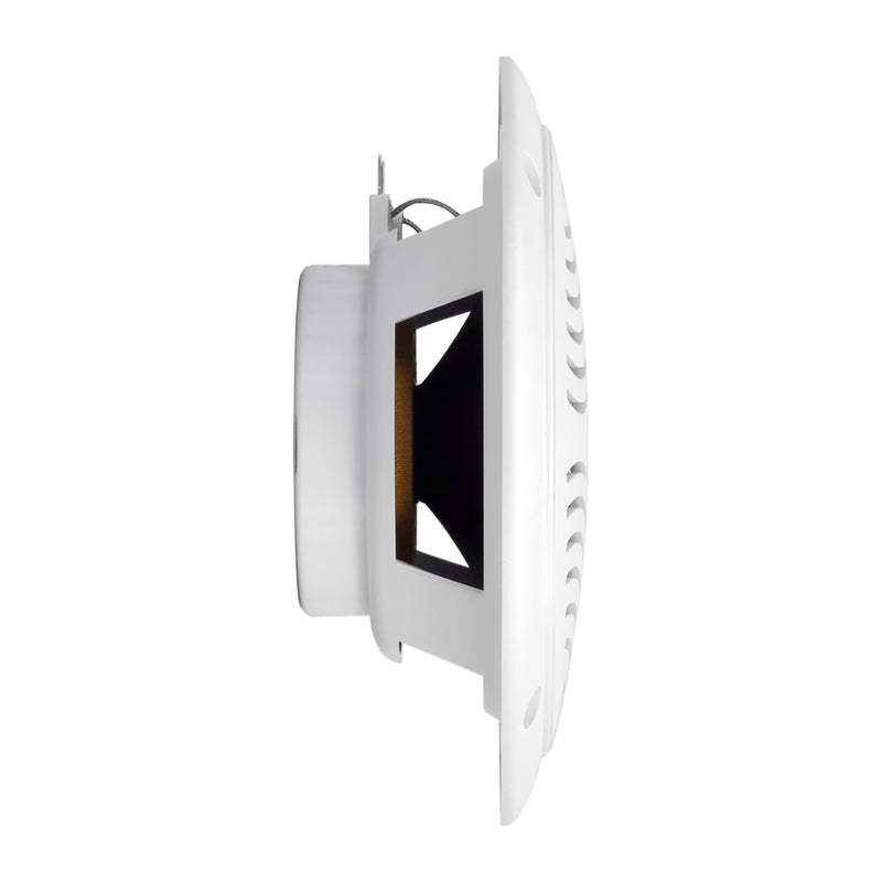 Magnadyne 5-inch Water Resistant Outdoor Speakers, Dual Cone, 25W Peak Power, Marine and RV Compatible (White) White