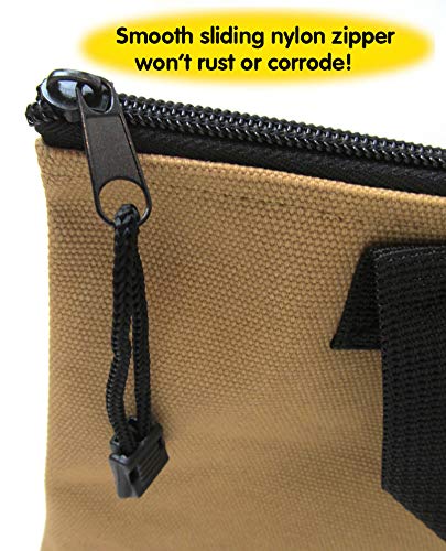 Rugged Canvas Tool Bags, Heavy-Duty Tool Organizers, Tool Holders (Set of 5)