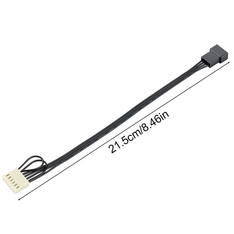 6-Pin to 4-Pin PWM CPU Fan Adapter Cable, PWM Fan Temperature Control Cable for HP Z440 Z640 Workstation Motherboard, 7.87" 6-Pin to 4-Pin Cooling Fan Cable (2 Pack)