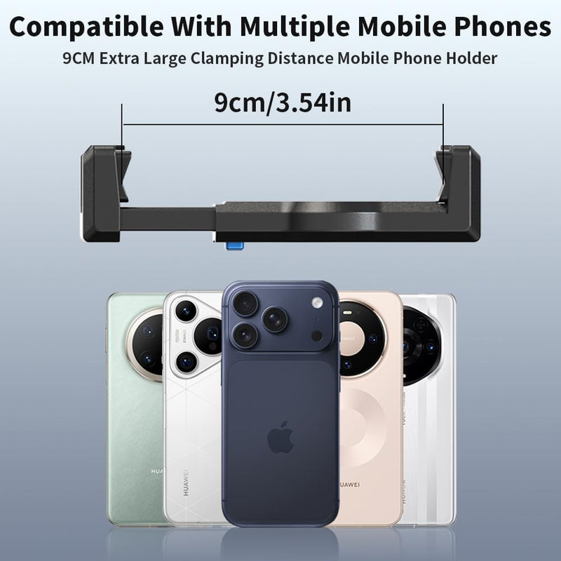4 in 1 Phone Accessories Kit, Quick Release Head Strap Mount + Chest Mount Harness + Backpack Clip Holder + Palm Strap Kit for POV/VLOG,Cell Phone Clip Compatible with iPhone,Samsung and More Phones