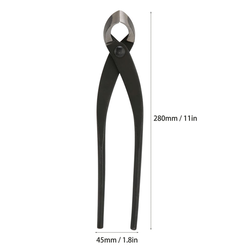Bonsai Concave Branch Cutter, 11in Branch Cutter Professional Bonsai Tools, High Strength Manganese Steel BonsaiCutter with Ergonomic Handle for Bonsai Modeling