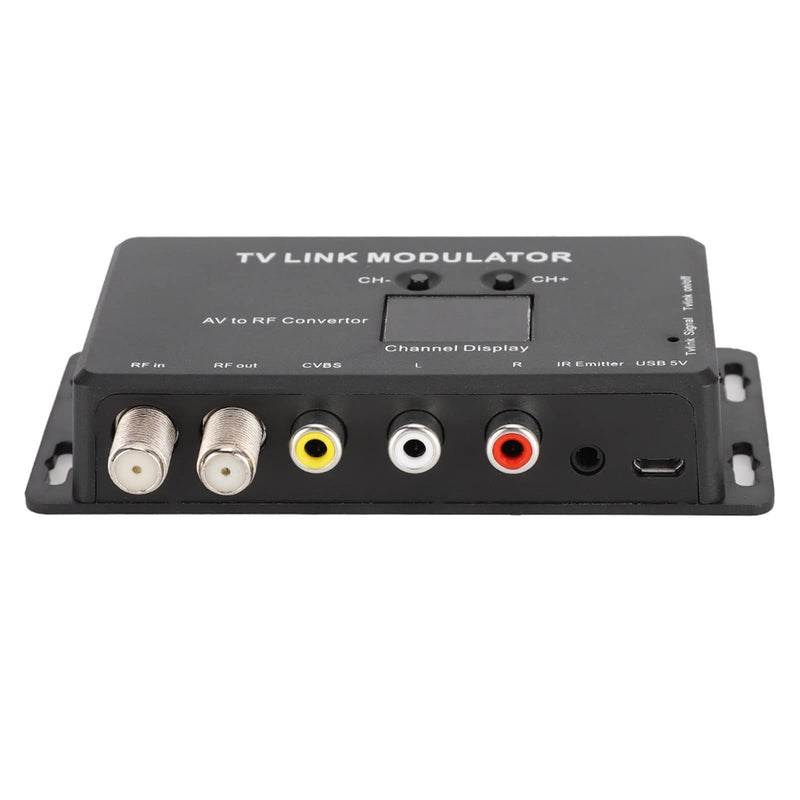 Generic UHF Modulator, AV to RF Converter with Adjustable Audio Video Output Level, Compatible with Set Top Box, for Local CATV System PAL Optional