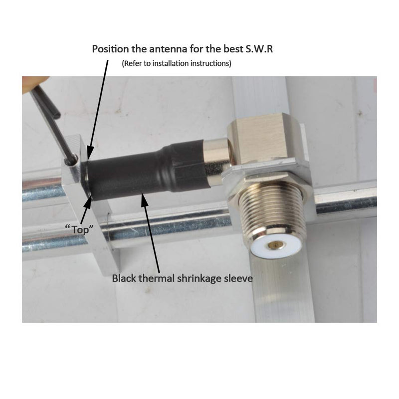 HYS YAGI Antenna 9dBi High Gain Long Range UHF 70cm Base Antenna (400-470MHz) 5-Element Outdoor Antenna for Ham Radio, GMRS, Repeater Systems – for Motorola, Kenwood, Baofeng, Yaesu, ICOM
