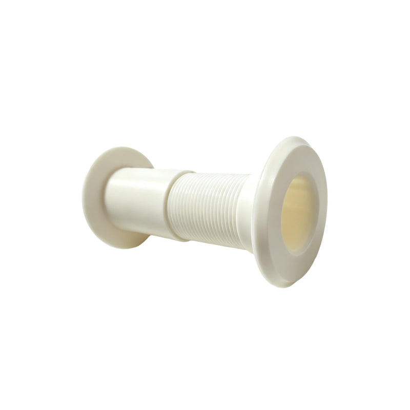 2 pack Cable Pass Through Wall Port 3.54" - 5.91" Wall Thickness (White) - Pass Cables from one Side of a Wall or Barrier to The Other 2