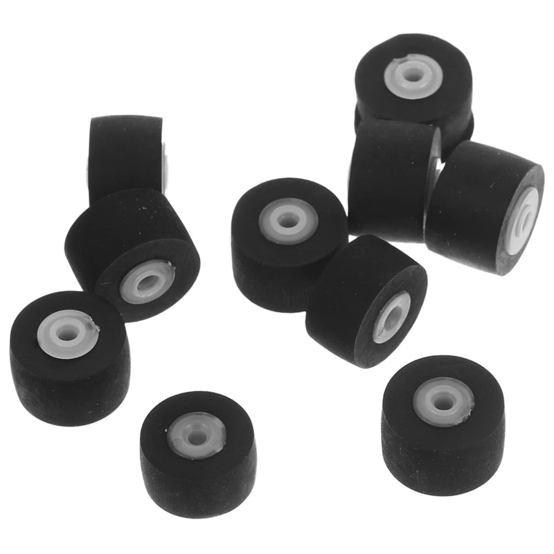 10pcs Bearing Wheel Cassette Tape Machine Pinch Roller Pinch Roller for Recorders Cassette Player Recorder Deck Pinch Roller Screen Window Video Pressure Roller Plastic Ordinary