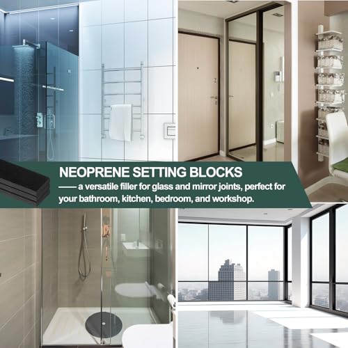 1/8" X 1/2" X 2" 200 Pcs Neoprene Setting Blocks 1/8" X 1/2" X 2"