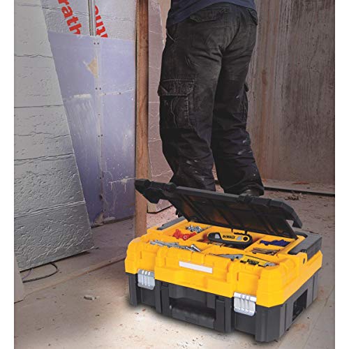 DEWALT TSTAK Tool Organizer, Small Parts and Screw Organizer Tool Box with Removable Compartments, (DWST17805) 17.25" L x 13.25" W x 4.62" H