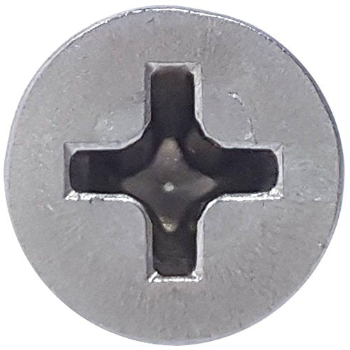 #10 x 1-1/2" Flat Head Wood Screws, Phillips Drive, Type 316 Marine Grade Stainless Steel, Partial Thread, Bright Finish, Quantity 50 By Fastenere #10 x 1-1/2" (50 Pack)