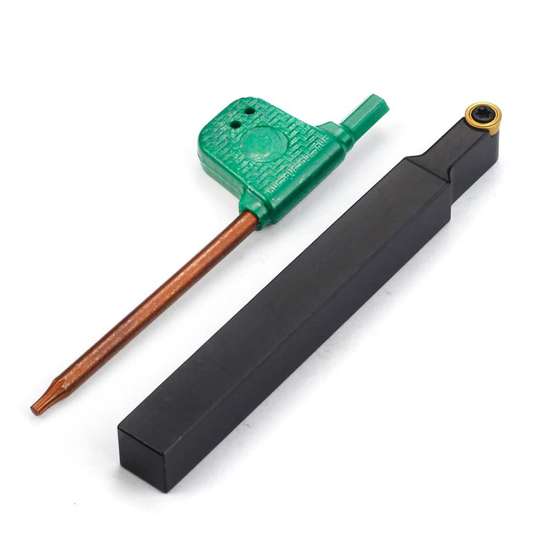 3/8" SRDCN06-6J OSCARBIDE Turning Tool Holder 3.5" Length | RCMT0602MO Carbide Insert | 13/32" Cutting Dia | for Turning & Profiling | Rigid Steel Shank | Smooth Finish & Long-Lasting