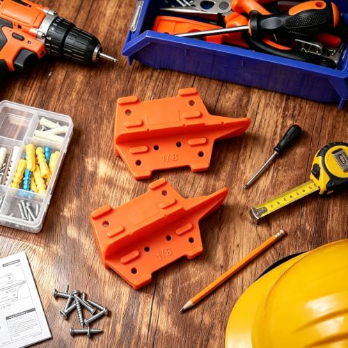 6 Pcs ABS Deck Board Spacers, 1/8, 3/16 Inch Orange Deck Spacing Tool