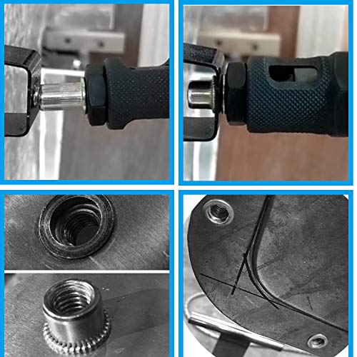 CO-RODE 190pcs 304SS Stainless Steel Rivet Nuts Threaded Rivetnut Insert Nutsert(M3, M4, M5, M6, M8, M10, M12)