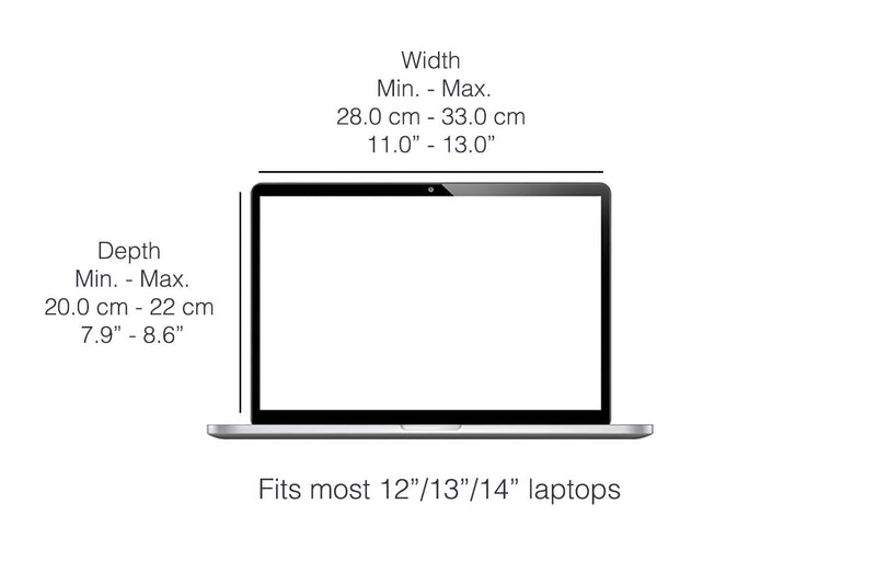 4-in-1 Laptop Sun Shade Lux Hood - Screen Shade, Privacy Screen, Heat Protection, Contrast Enhancement - Fits 12”/13”/14” Laptops, Self-Standing Cover with Pocket - Black 12-14in