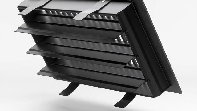Madelyn Carter 4 x 8 Cast Aluminum Linear Vent Cover - Satin Nickel 5.8" x 9.8" x 2.5"