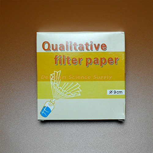 2 Pack 90mm 15-20μm Qualitative Filter Paper OD 9cm Speed Medium 200 Pcs/Lot