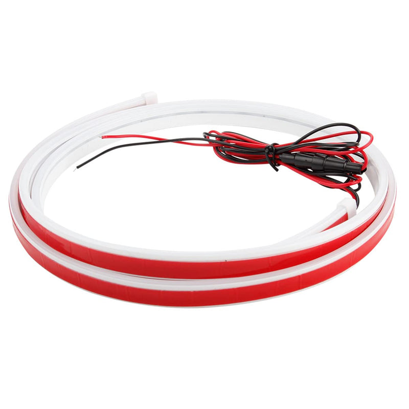 Car LED Hood Light Strip, 70 Inch 12V Flexible Waterproof Daytime Running Lights for Car, Universal Engine Cover Decoration Accessories for Cars, SUVs, Trucks, Dynamic Scan Start-up Effect (White) White 70 Inches